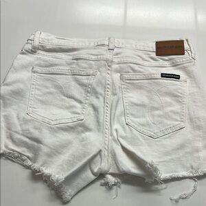 Calvin Klein White Jean Shorts for Effortless Style